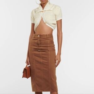 Jacquemus Le Cardigan Campana Cropped Sweater Cream Size FR 40 / US M Sailor